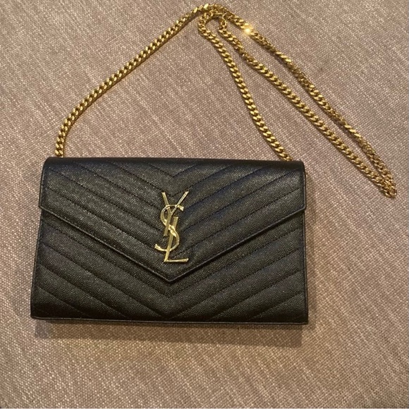YSL Cassandra Matelasse Chain Wallet - Picture 2 of 3